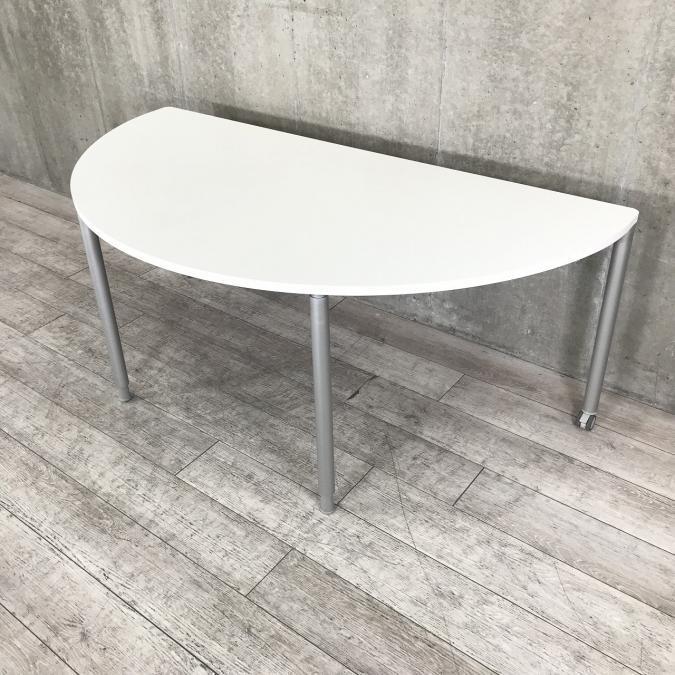 オカムラ ミーティングテーブル ホワイト 円型 丸テーブル