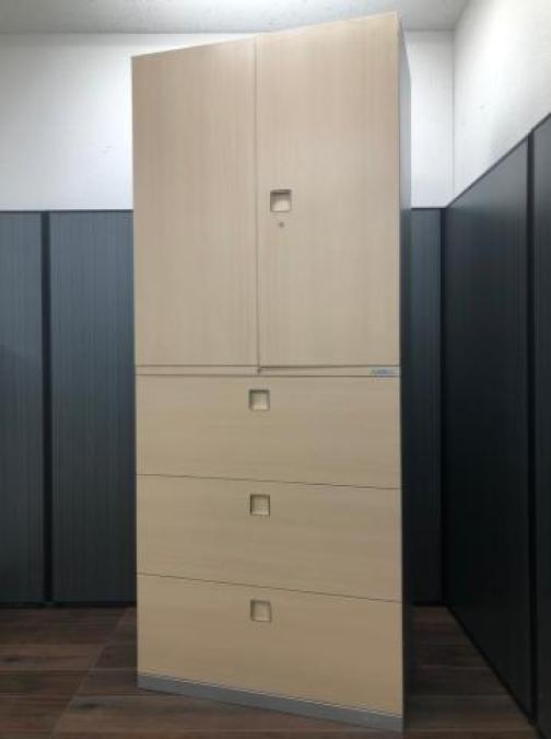 【お洒落な木目調！】【6段分収納可能！】■オカムラ■レクトラインシリーズ■木目調×シルバー@sakai-kasi2/14-1
                        レクトライン
                                    中古
            