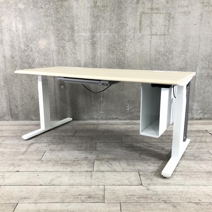 【1台限定入荷！！】【高さ調節72cm～125cm可能！】近年のオフィスワークの課題、健康を改善するための昇降式デスク！！平机/オカムラ/スイフト/ナチュラル色天板
                        Swift
                                    中古
            