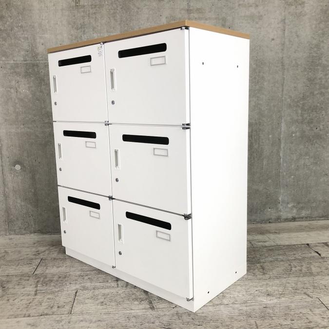 〇【フリーアドレス化の相棒！パーソナルロッカー】6人用ロッカー　イトーキ　シンライン　ニューグレー　投函口付き　シリンダー　【収納力も抜群！】【管理番号：A00900672】
                        シンラインロッカー
                                    中古
            