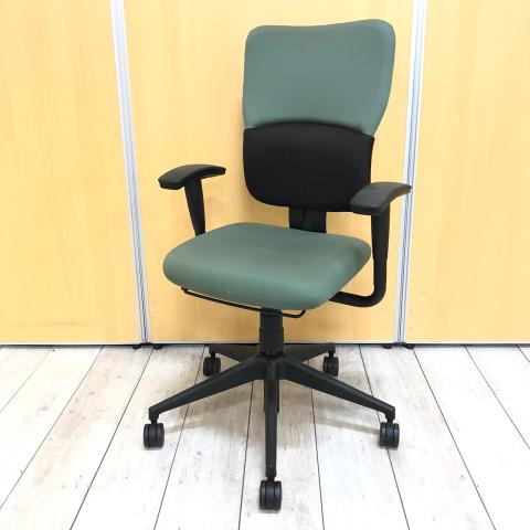 【中古】LetsB　レッツB Steelcase/スチールケース 肘付ハイバックチェア 410393