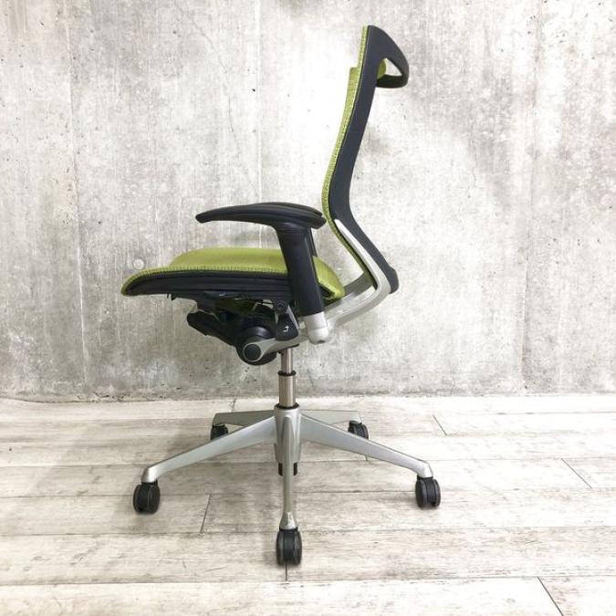 ty　オカムラ　バロン　ハイバック　背・座メッシュ　中古品 高品質でお買い得。中古オフィス家具【オフィスチェア（チェア