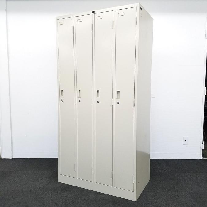 ウチダ ４人用ロッカー『中古良品、小傷あり』 - ロッカー