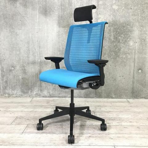 【中古】シンクチェア（2014年以前モデル） Steelcase/スチールケース 肘付ハイバックチェア 412166