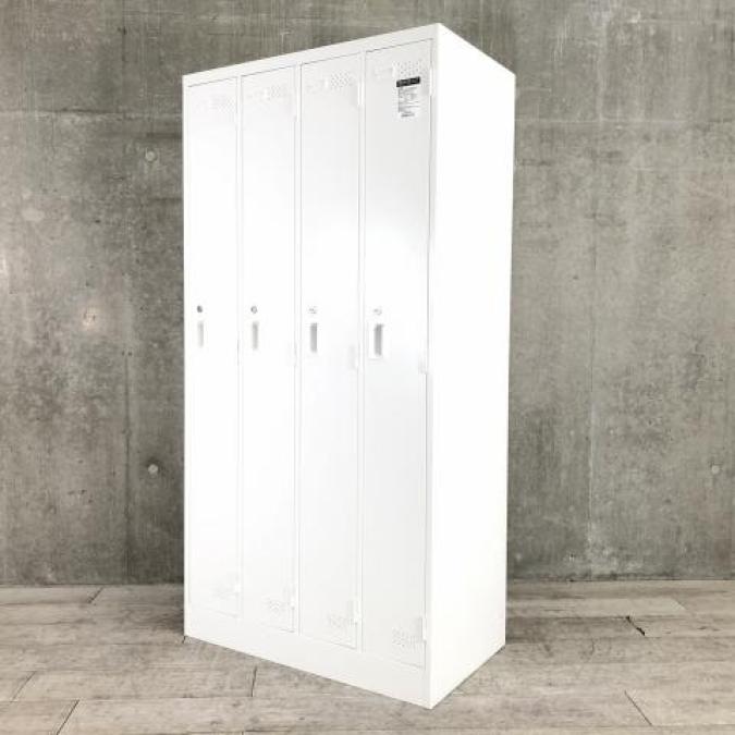 【大人気ホワイトロッカーが入荷！】■コクヨ LKシリーズ　4人用更衣ロッカー　/　縦型ロッカー　/　医療系　/　倉庫系　/　物流系　/　着替え　/　貴重品ロッカー　/　キャビネット
                        LKロッカー
                                    中古
            