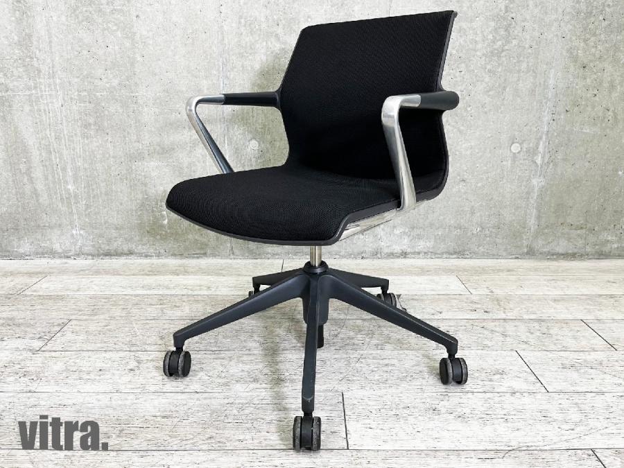 中古】 vitra/ヴィトラ 肘付ローバックチェア 412828 - 中古オフィス