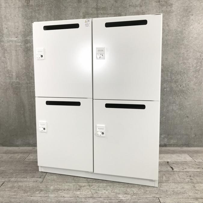 【在庫入れ替えセール！（本在庫限定）】フリーアドレスやコワーキングオフィスの相棒！4人用メールロッカー　ダイヤル錠式　投函口付で便利！　　ホワイト 【弊社使用欄：A00900527】
                        シンラインロッカー
                                    中古
            