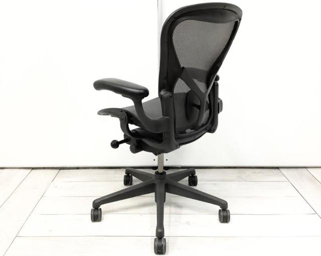 中古】アーロンチェア Herman Miller/ハーマンミラー 肘付ハイバック