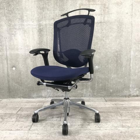 【中古】コンテッサチェア CM32AB FBF4 オカムラ/okamura 肘付ハイバックチェア 413567