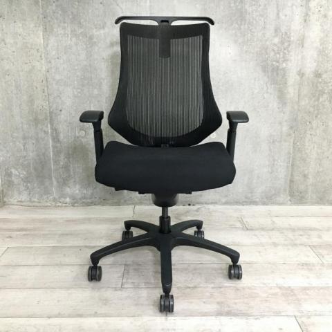 中古】エフメッシュ イトーキ/ITOKI 肘付ハイバックチェア 413929