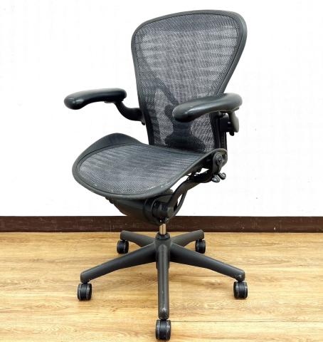 【中古】アーロンチェア（ポスチャー　フル装備） Herman Miller/ハーマンミラー 肘付ハイバックチェア 414079