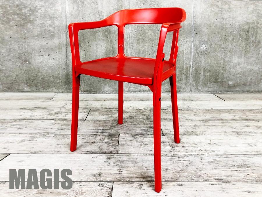 【限定8脚！中古では珍しい真っ赤なデザインのチェア！！】MAGIS/マジス　Steelwood chair スチールウッド チェア 　Ronan & Erwan Bouroullec　ロナン・エルワン・ブルレック　デザイナーズ家具
                        その他シリーズ
                                    中古
            