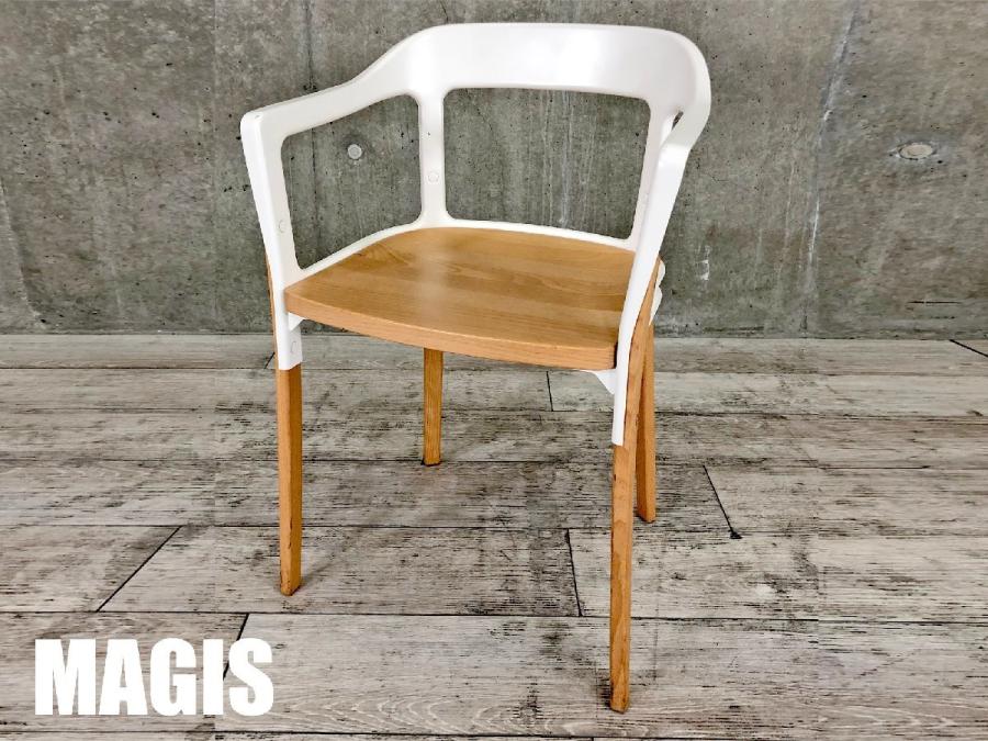 【限定8台！木製のチェアならではの優しさを是非！！】MAGIS/マジス　Steelwood chair スチールウッド チェア 　Ronan & Erwan Bouroullec　デザイナーズ家具
                        その他シリーズ
                                    中古
            