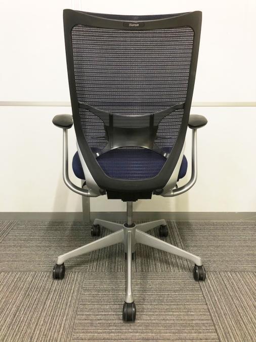 中古】バロンメッシュチェア オカムラ/okamura 肘付ハイバック