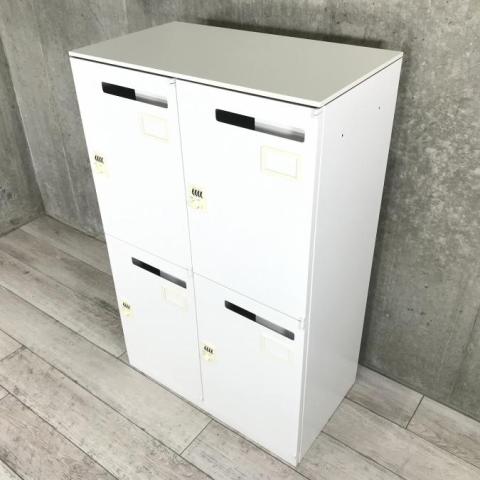 【中古】レクトラインロッカー オカムラ/okamura 4人用パーソナルロッカー 399223