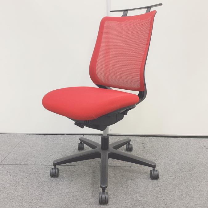 【在庫入替】【限定1脚】鮮やかなレッド！｜コクヨ｜ミトラ｜メッシュ｜肘無し｜レッド｜ハンガー付き｜
                        ミトラシリーズ
                                    中古
            