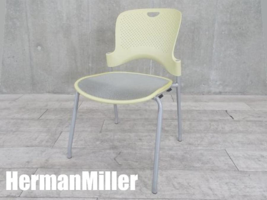 【8脚入荷！スタッキングでは珍しい座面メッシュタイプ！！】Herman Miller　ハーマンミラー　ケイバーチェア　メッシュ　イエロー　海外製
                        ケイパー
                                    中古
            