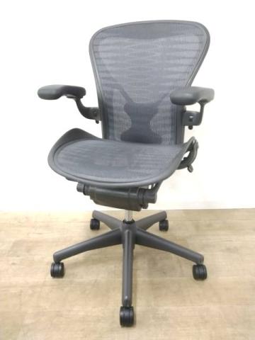 【中古】アーロンチェア Herman Miller/ハーマンミラー 肘付ハイバックチェア 416977