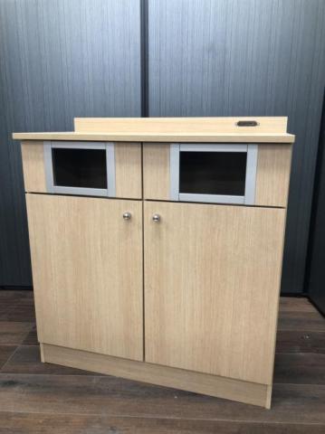 福岡市限定】【展示品・未使用品】キッチンカウンター ゴミ箱収納 幅
