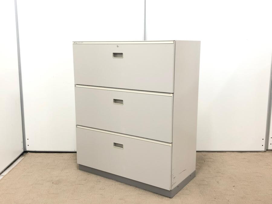 収納家具の大定番、ラテラルキャビネット入荷！A4ファイルを3段分収納可能です■イトーキ/シンライン/グレー
                        シンライン
                                    中古
            