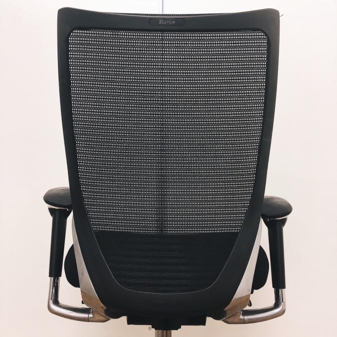 【中古 S(美品)】Baron(バロン) CP85AR-FDH1 中古】バロンメッシュチェア CP85AR FDH1 オカムラ/okamura 肘無
