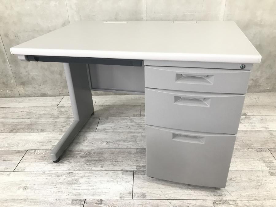 【定価約9万円】【グレーカラーのコンパクトサイズ片袖机！横幅1000ｍｍ】■イトーキ　ＣＺ　片袖机
                        CZデスク
                                    中古
            