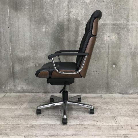 【中古】EXシリーズ EX-615 ウチダ/UCHIDA 肘付ハイバックチェア 421873
