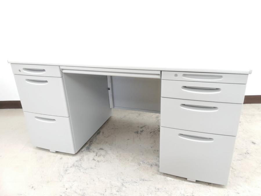 【2台入荷】【鍵付き】美しい状態！定番両袖机With左右7段段引出しタイプ※大人気幅1400㎜◆オカムラ製
                        SDシリーズ
                                    中古
            