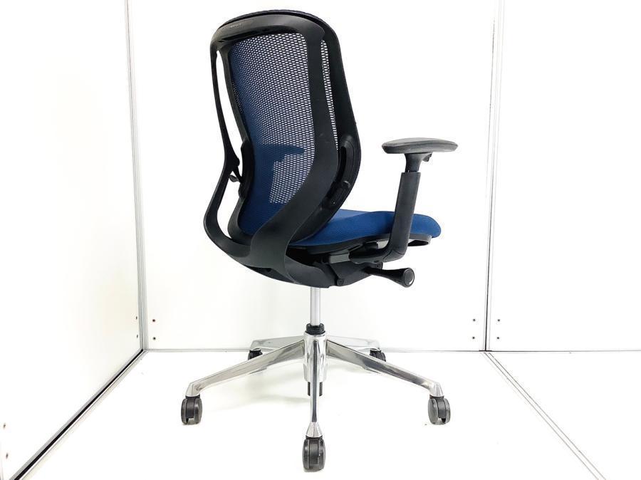 中古】シルフィーメッシュ オカムラ/okamura 肘付ローバックチェア