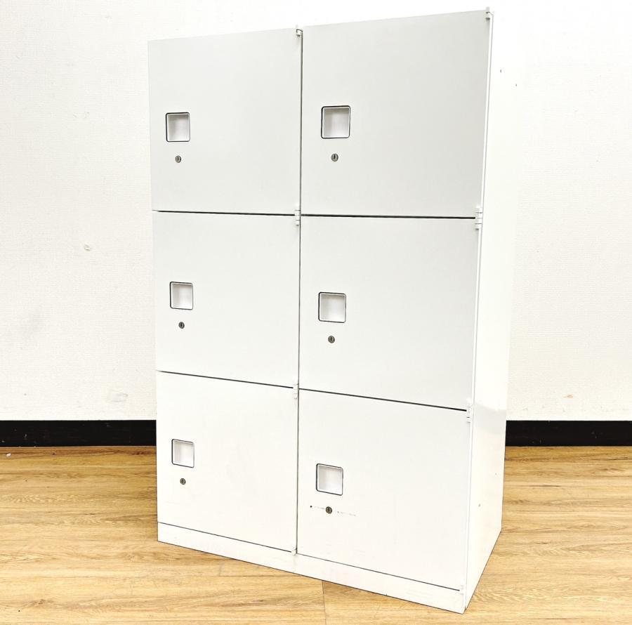 【3台限定】【在庫入替】希少在庫の6人用ロッカー入荷　オカムラ製　シリンダー錠
                        レクトラインロッカー
                                    中古
            