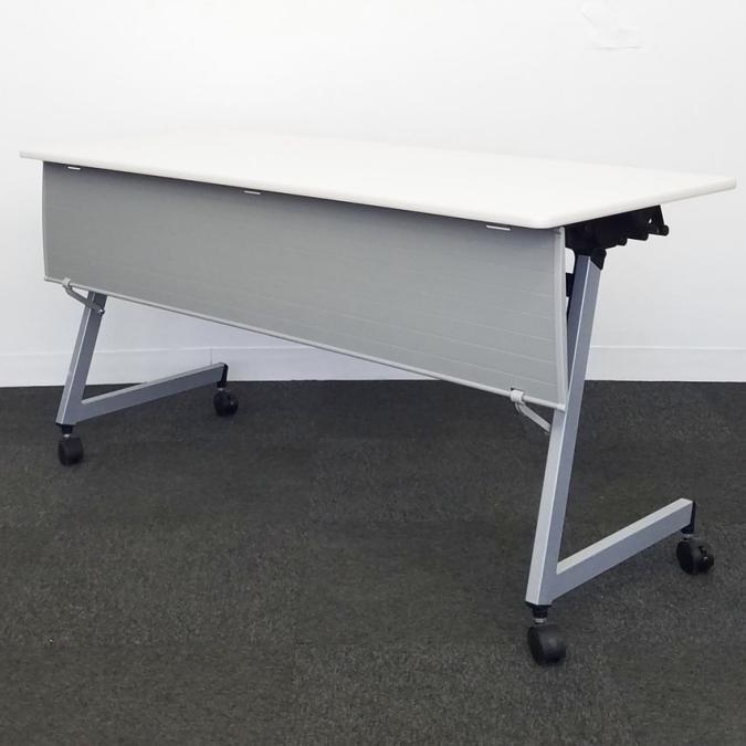 【在庫入替セール（本在庫限定価格）】【5台入荷】イトーキ定番のスタックテーブル入荷！中古　ITOKI　テーブル　平行スタック　フラップ　白　1560　幕板付き　HX　ホワイト
                        HXシリーズ
                                    中古
            