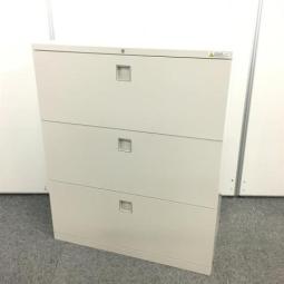 【在庫入替セール】オカムラ　ラテラル書庫　3段　レクトラインシリーズ　