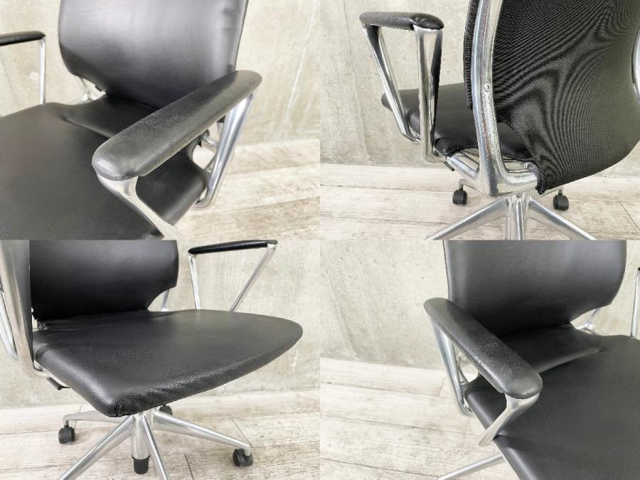メダチェア vitra/ヴィトラ 肘付ハイバックチェア 中古】メダ2チェア 417402HK Made in EEC vitra/ヴィトラ 肘付