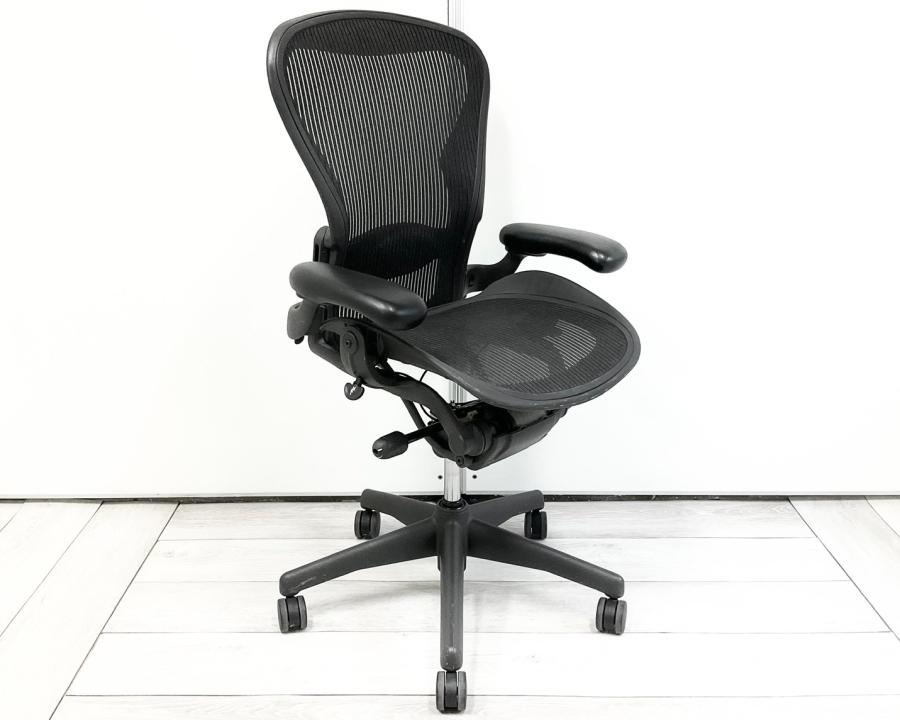 ハーマンミラー アーロンチェア Aサイズ フル装備　エアーランバー 中古】アーロンチェア（ランバー フル装備） Herman Miller