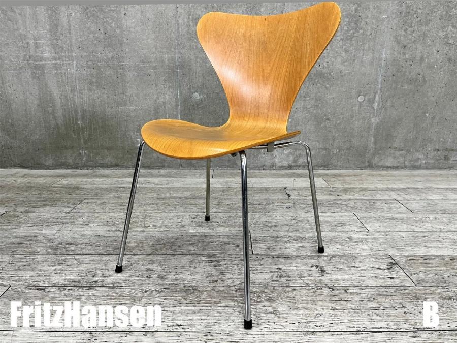 B）Fritz Hansen/フリッツハンセン　セブンチェア　ナチュラルウッド　北欧　ヤコブセン
                        セブンチェア
                                    中古
            