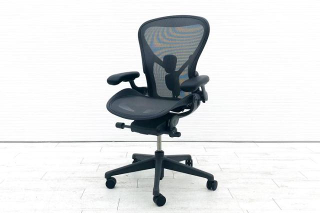 【中古】アーロンチェア Herman Miller/ハーマンミラー 肘付ハイバックチェア 423662