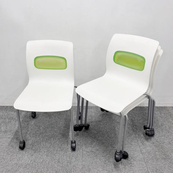 【ミーティング用スタッキングチェアが大量入荷！お得な4脚セット！】コクヨ　ピクティス　グリーン　大量入荷　ロット　会議用　休憩室用　キャスター付き　4脚セット【今ならロットで揃います！まずはお問い合わせを！！！】
                        ピクティス
                                    中古
            