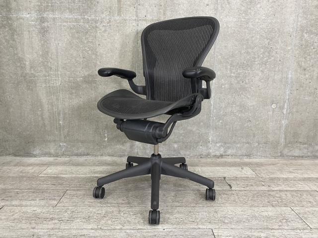 中古】アーロンチェア Herman Miller/ハーマンミラー 肘付ハイバック