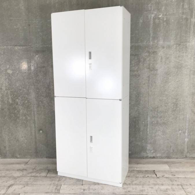 【希少2セット入荷】両開き上下書庫セット！ホワイトカラー真っ白仕様※ダイヤル錠タイプ◆イトーキ製
                        シンライン
                                    中古
            