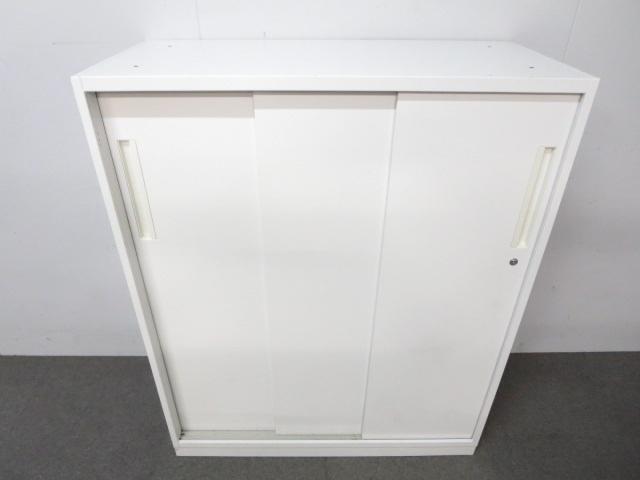 ローカウンター UCHIDA ウチダ 内田洋行 キャビネット 木目調2段引違扉