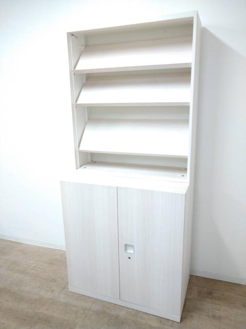 【定価約11万円】【レア商品】【上が雑誌架で下が両開き書庫の上下書庫セット】■オカムラ製　レクトライン　上下書庫セット　おつとめ品【B】
                        レクトライン
                                    中古
            