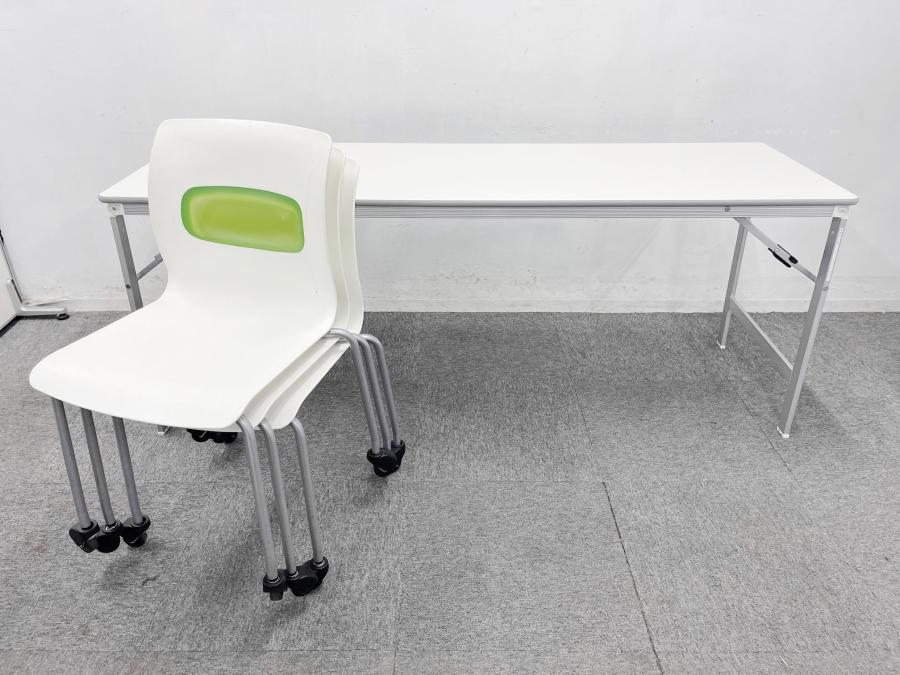 【会議室スターターセット！！！】プラス製折り畳みテーブル　コクヨ製ミーティングテーブル　【お得なセット商品です！！】
                        その他シリーズ
                                    中古
            