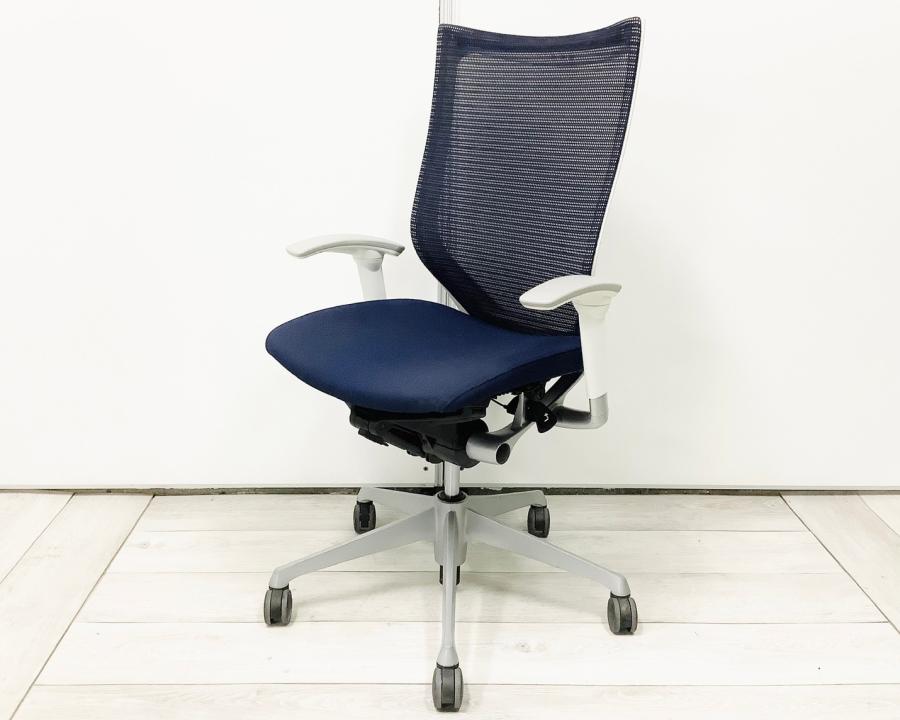 【トップクラスの人気を誇るチェア！】オカムラ（okamura）バロンチェア　■色：ネイビーブルー　可動肘付き　ハイバック仕様　メッシュ仕様【RP】
                        バロンチェア
                                    中古
            