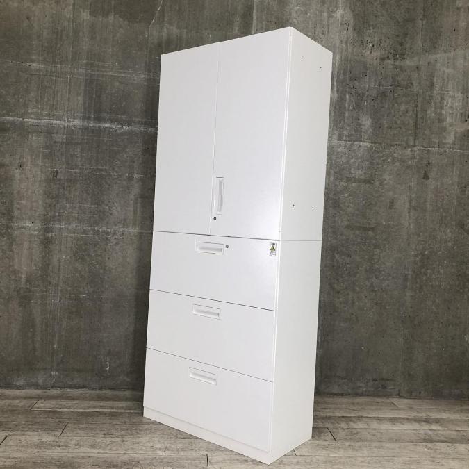 【大量収納これ１個！】◆コクヨ/エディア/ホワイト　◆両開き＋3段ラテラル/
                        エディア
                                    中古
            