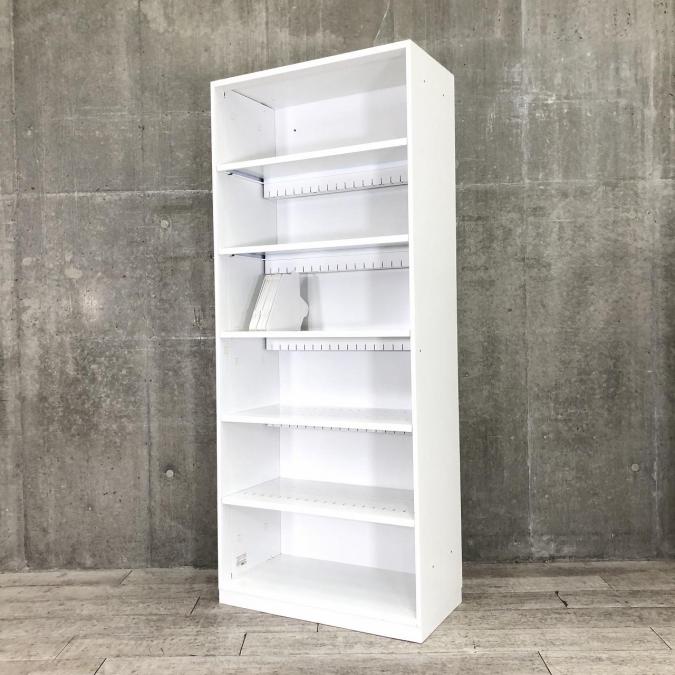 【在庫入替セール（本在庫限定価格）】■コクヨ製　エディアシリーズ　オープン書庫　ホワイト　■出し入れしやすい！大容量キャビネット！
                        エディア
                                    中古
            