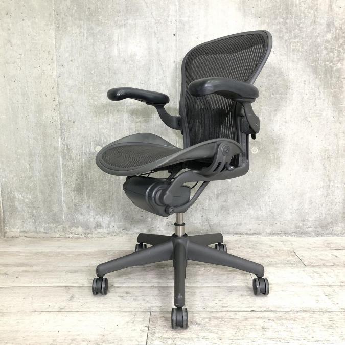 【中古】アーロンチェア Herman Miller/ハーマンミラー 肘付ハイバックチェア 428822