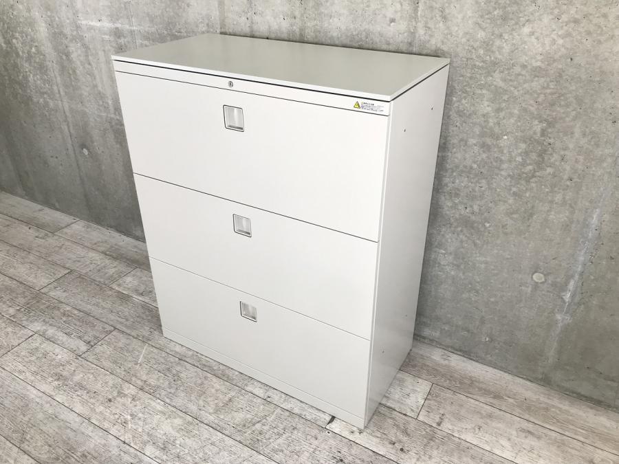 【在庫入替セール品！】カタログ・書類・ファイル大量収納おまかせ！3段引出タイプ※ベース付き仕様◆オカムラ製【G2】【A00904674】
                        レクトライン
                                    中古
            