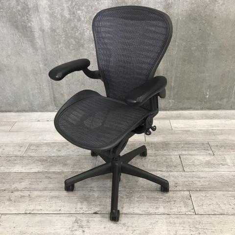 中古】アーロンチェア Herman Miller/ハーマンミラー 肘付ハイバック