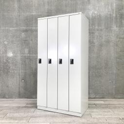 【移転や増員を検討されている方にオススメ！】■プラス（PLUS）4人用更衣ロッカー　■グレー【弊社使用欄：A00914147】