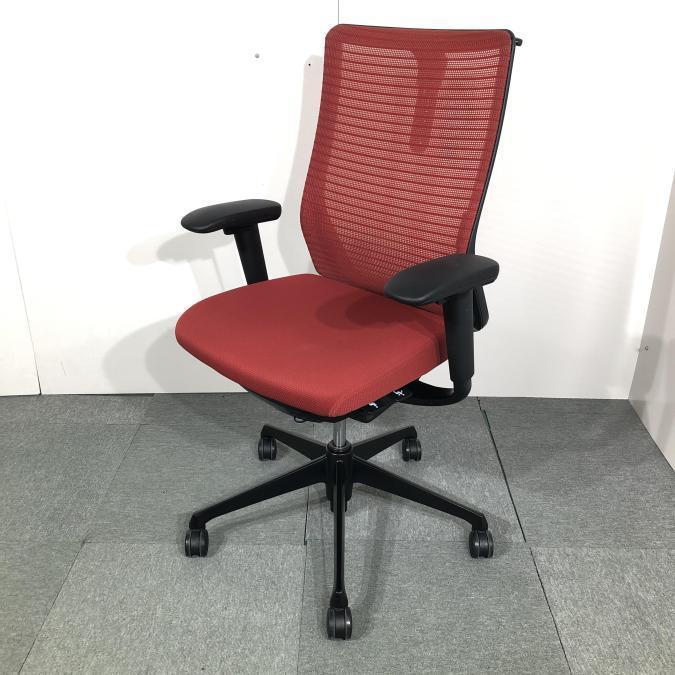 【3脚入荷】オカムラ製　コーラルシリーズ　レッドカラー　肘付きハイバックチェア！！
                        コーラルチェア
                                    中古
            